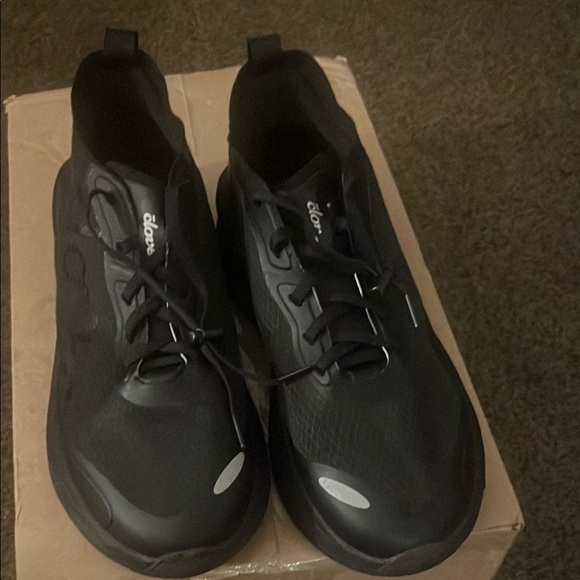 Black Low-Top Sneakers with Reflective Accents - Picture 1 of 3